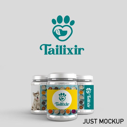 simple logo and label