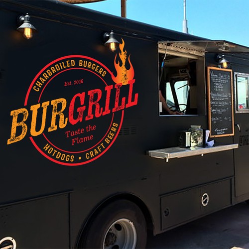 BURGRILL Food Truck Logo