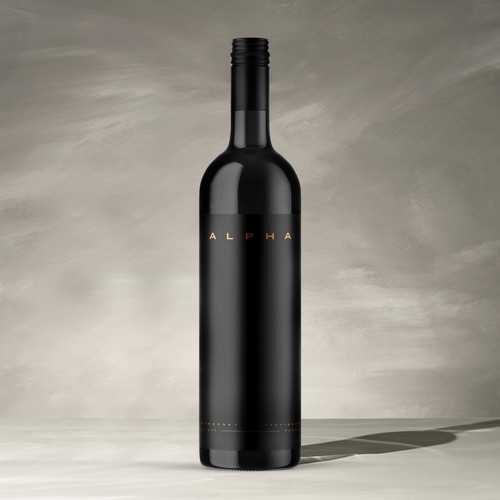 Wine label concept for Alpha