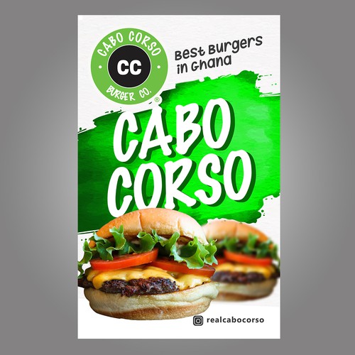 Billboard Design for the Best Burgers in Ghana