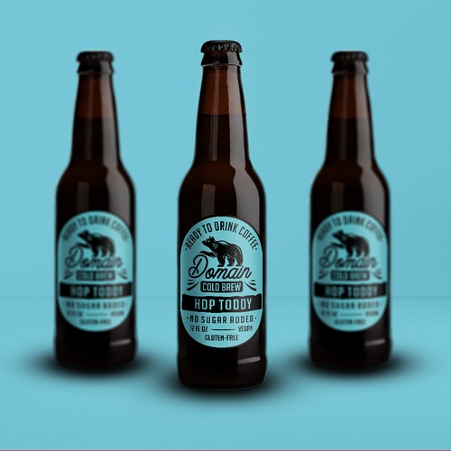 Modern/vintage Cold Brew Coffee Label Design
