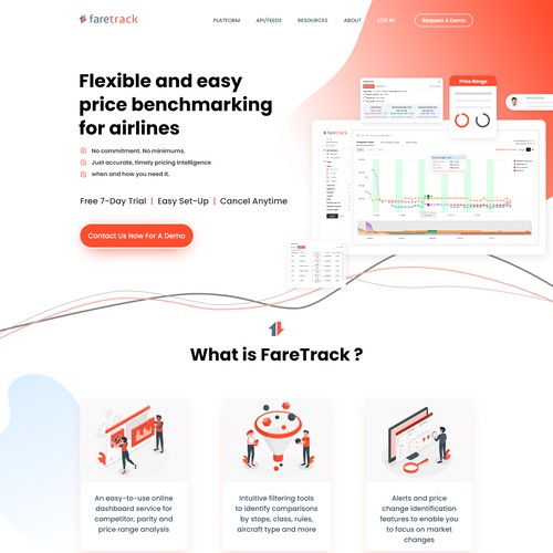 Dashboard product website