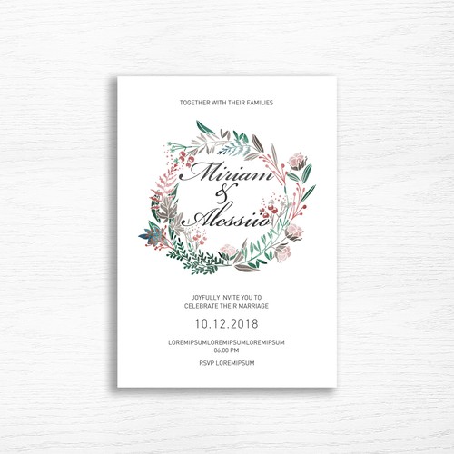 Autumn Wedding Card