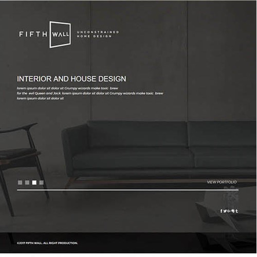 Create a web design in jimdo for architecture