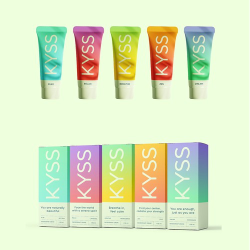 KYSS Branding and Packaging for Natural Deodorant