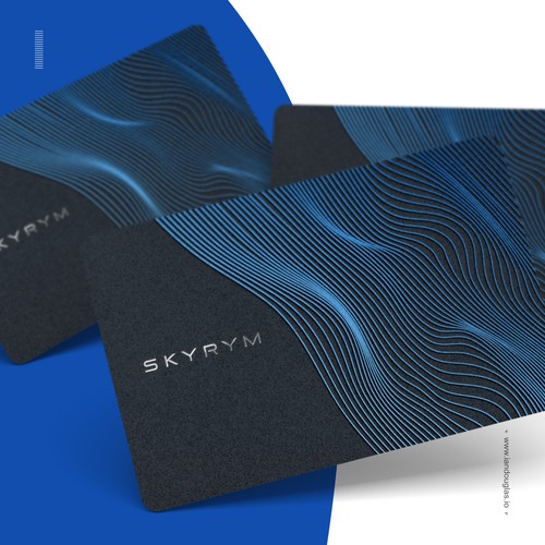 Business card for Skyrym, cybersecurity startup