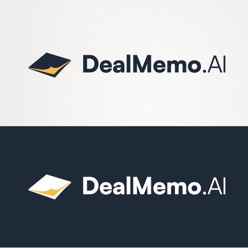 Simple logo concept for AI-powered financial app