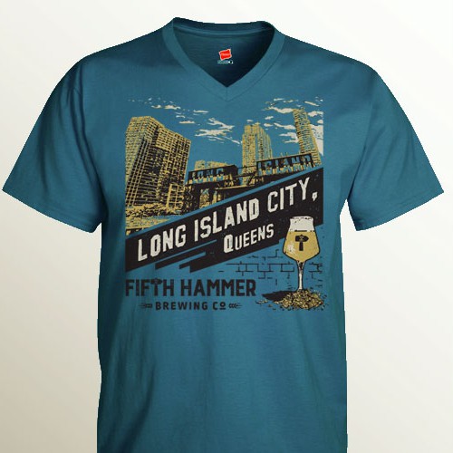 Promotional T-shirt design for Crafts Beers Brewery