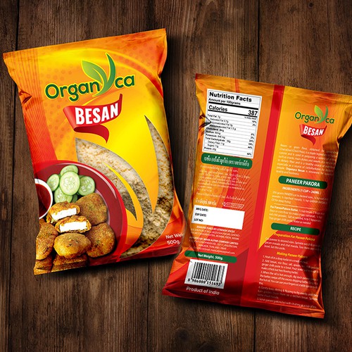 Besan Packaging Design