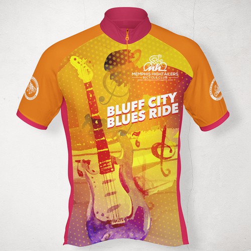 Colorful Jersey Cycling Kit Design For Memphis Hightailers 