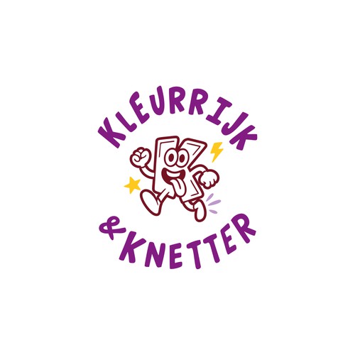 Playful & Colorful Mascot Logo for Kleurrijk & Knetter