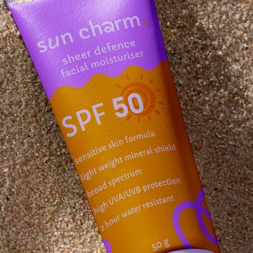 Packaging design for sunscreen.