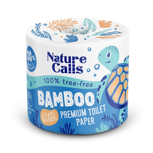 Nature Calls / Bamboo Toilet Paper / Packaging design