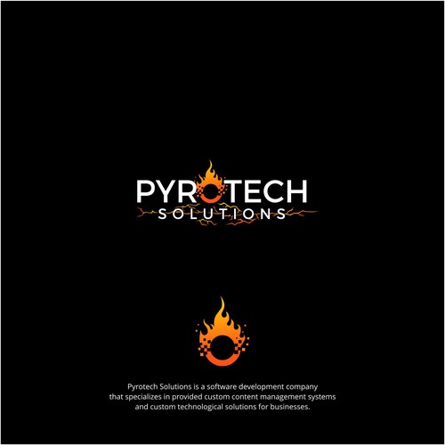 Logo Design for Pyrotech Solutions Software Development Company