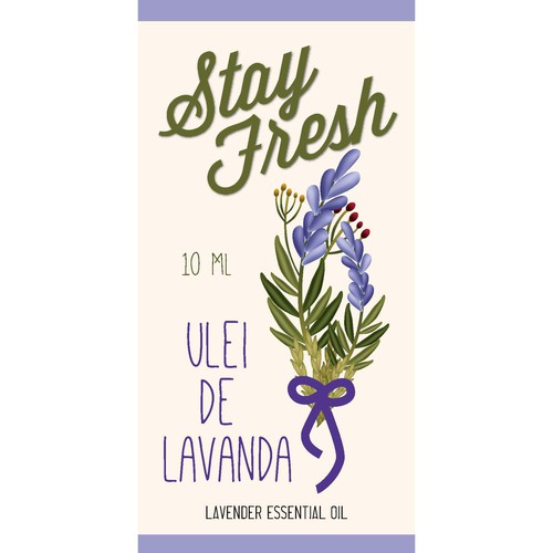 Label for essential oils