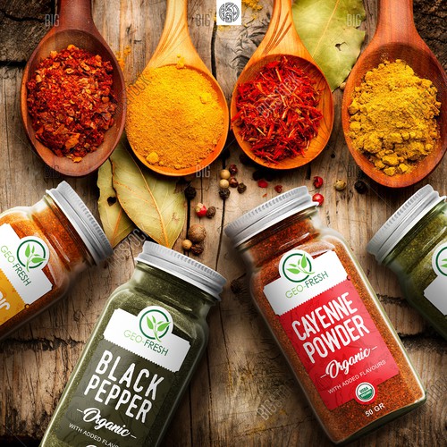 Organic spices Label