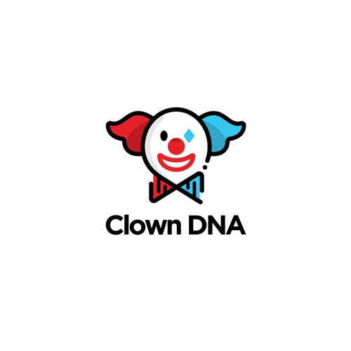 Minimalist Clown Logo Concept