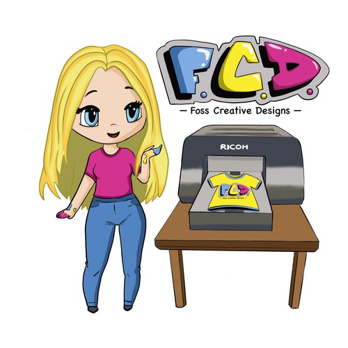 Cartoon style logo