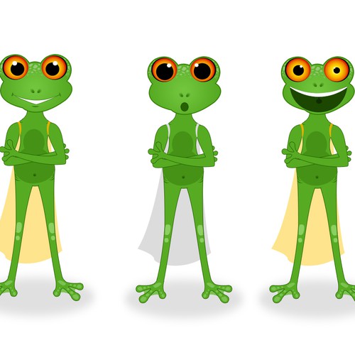 Created a fun & professional 2D green Frog Mascot