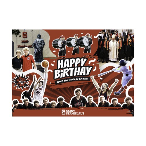 Dynamic and fun invitation design