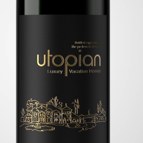 Utopian Wine Label Design