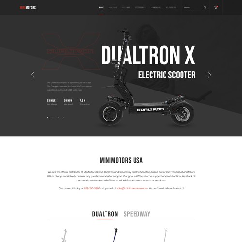 Electric Scooter Landing Page