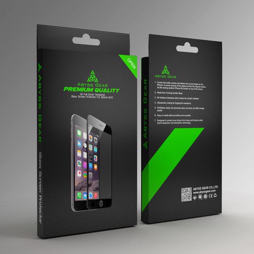 ackage for Tempered Glass Screen Protector for iPhone 6S