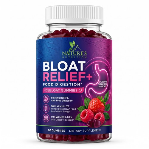 Bloat Relief Gummies Design Needed for Nature's Nutrition