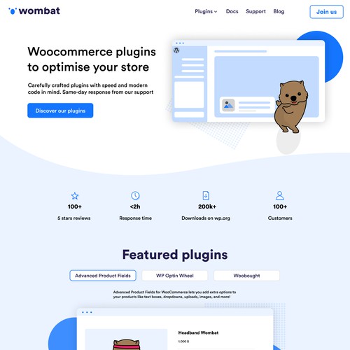 Homepage Wombat