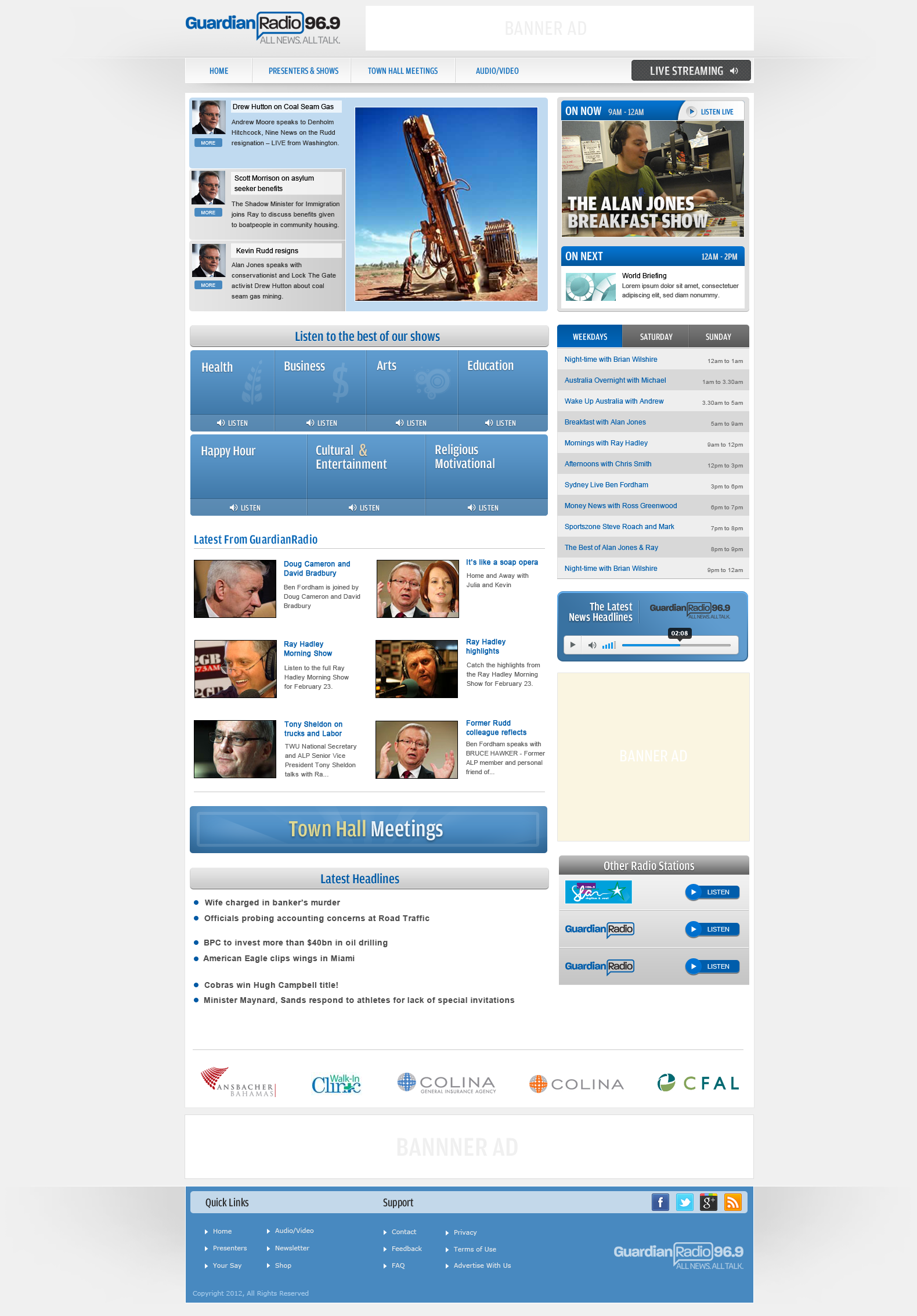 Help News Talk Radio Station with a new website design