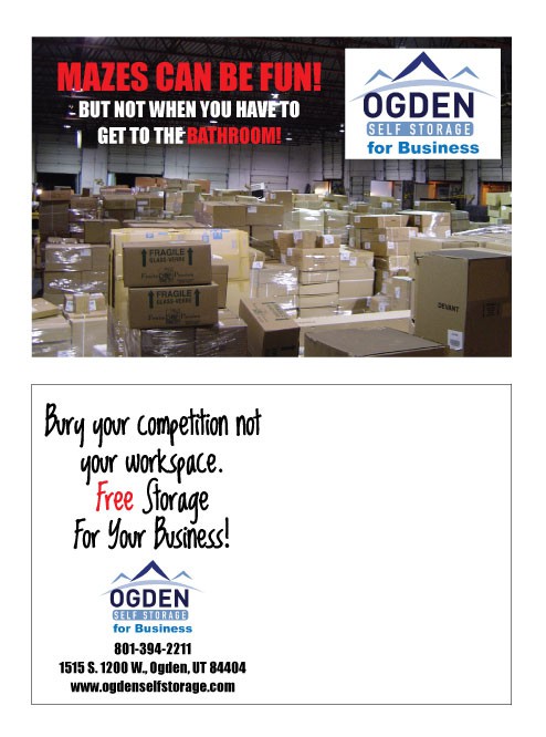 Ogden Self Storage needs a new postcard or flyer