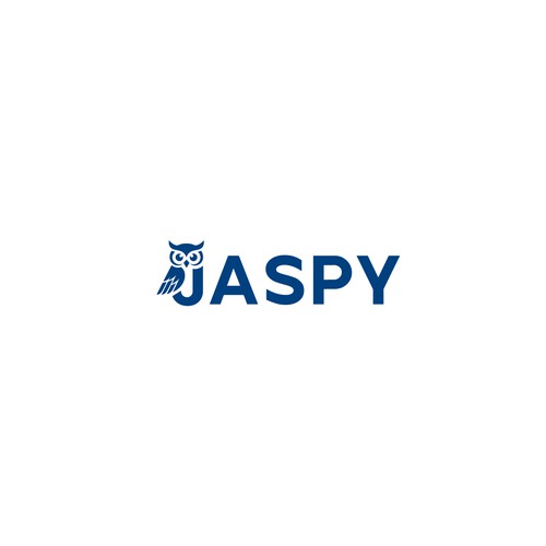 Wordmark Owl Logo for Jaspy