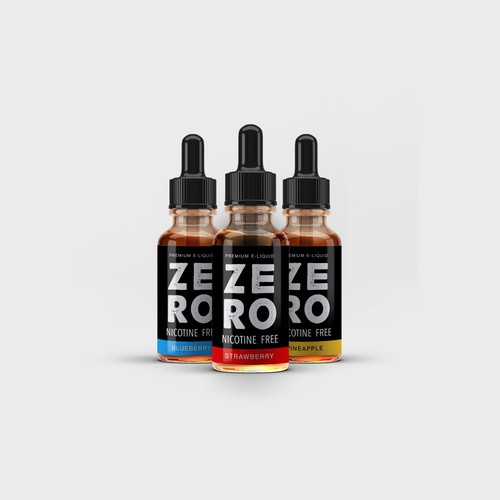 Bold design for e-liquid nicotine free