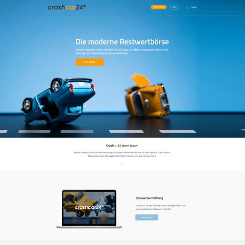 Webdesign for crashcar24 