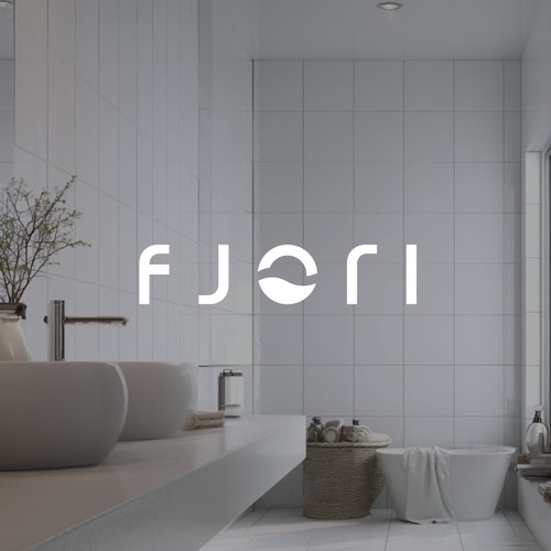 Minimalist logo for luxury bathroom hardware