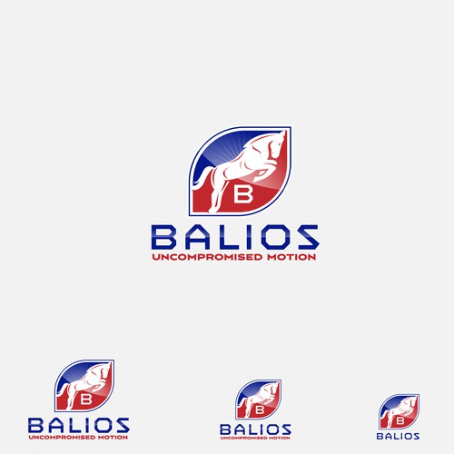 Clean and Sharp logo with a Given Horse Motive for a Cycling Co.