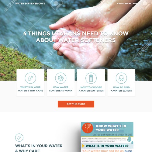Professional Landing Page for Water Softener Company