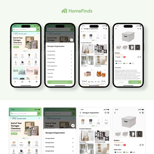 HomeFinds - Home furnishing Mobile App