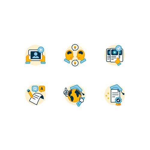 E-Course Icon Set