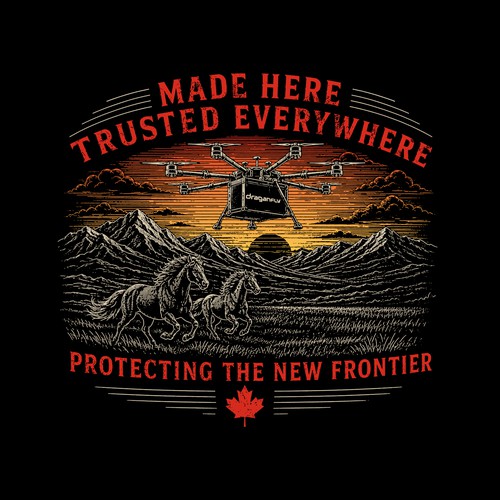 Draganfly Calgary Stampede T-Shirt Design