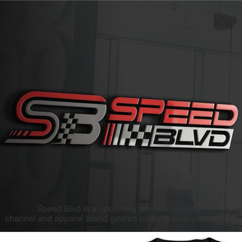 Speed Blvd- Auto Enthusiast website/youtube channel/apparel brand logo