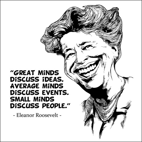 caricature Eleanor Roosevelt