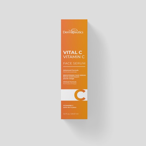 Face serum packaging design