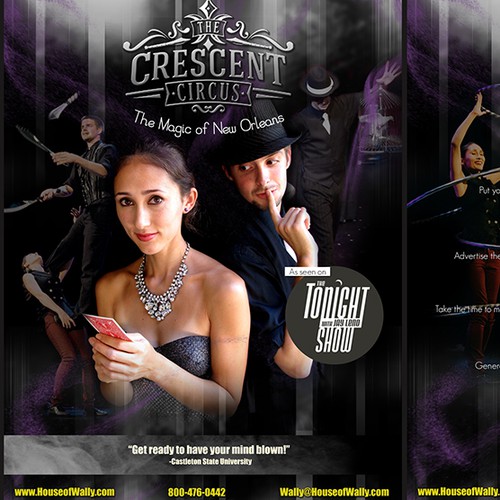 Crescent Circus Flyer Design