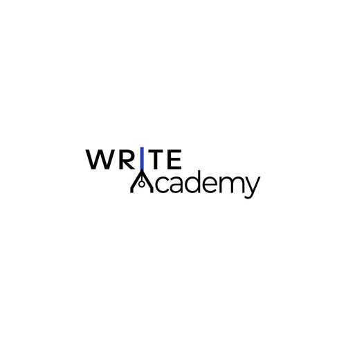 Logo for an academy that provides creative writing courses. 
