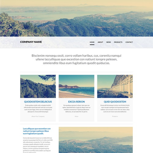 Help 99designs create modern web page templates (may award multiple winners)!