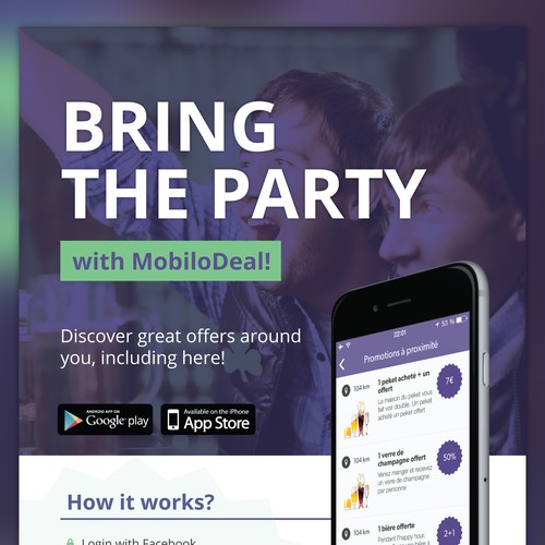 Bold and clean design for MobiloDeal