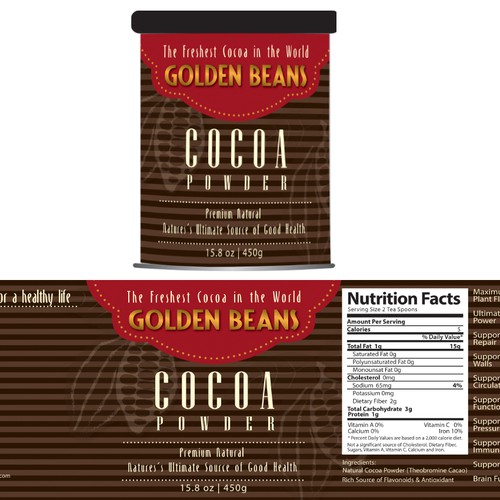 New product label wanted for Golden Beans