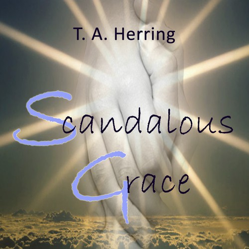 Create an attention grabbing book cover design for a revolutionary spiritual book, Scandalous Grace
