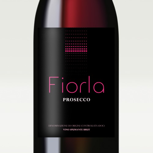 Modern, elegant wine label for italian sparkling wine Fiorla